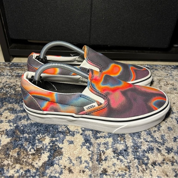 Vans Authentic Dark Aura Slip-On Sneakers Size 6.5 - Picture 1 of 10